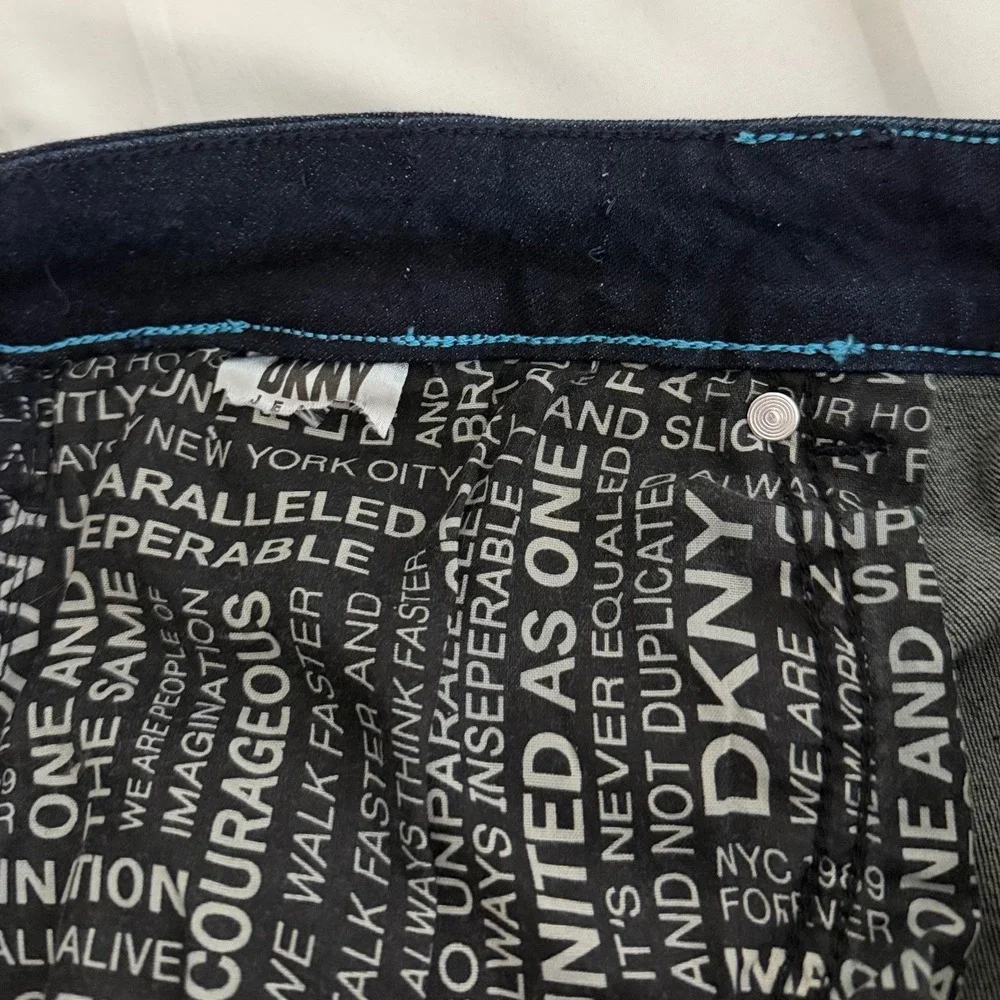 DKNY Jeans Bedford Slim Fit Mens 36x32 Dark Indigo Blue Denim‎ Pants